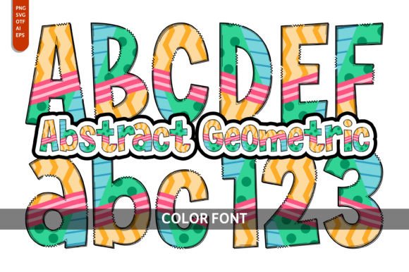 Abstract Geometric: Playful Type for Modern Design