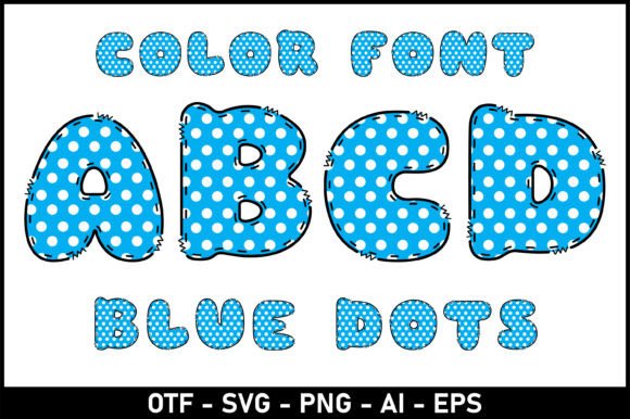 Blue Dots: The Playful Font for Engaging Designs