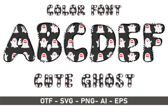 Cute Ghost: A Playful Font for Creative Projects