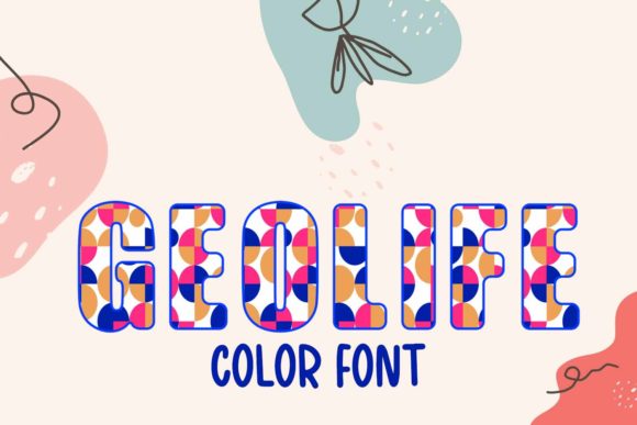 Geolife: The Color Font Bringing Retro Charm to Modern Design