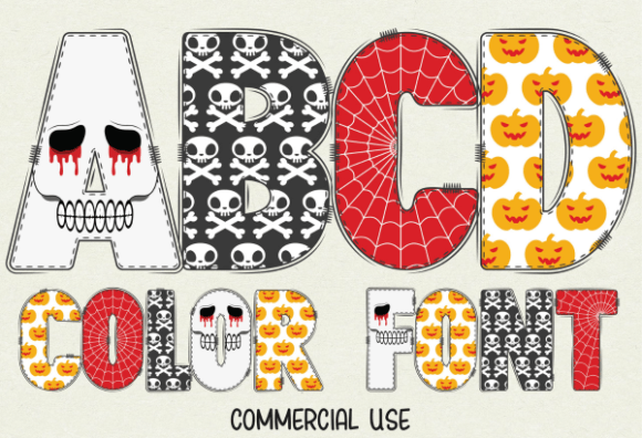 Halloween Skull: A Playful Typeface for Spooky Season Designs