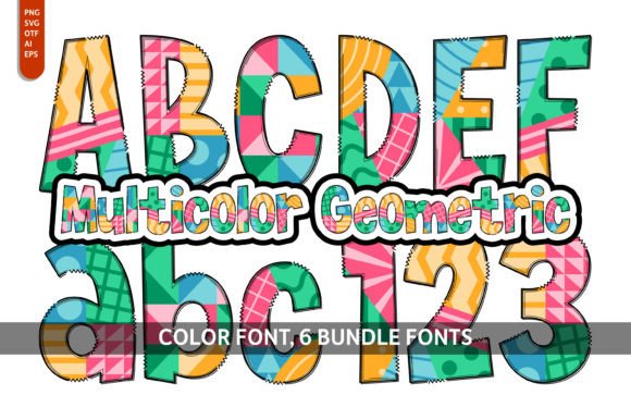 Multicolor Geometric Bundle: Vibrant Vectors for Modern Design