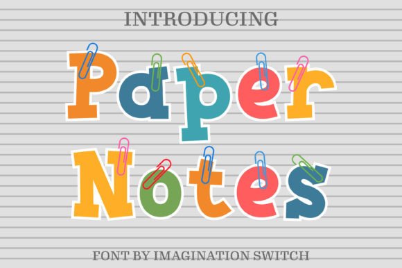 Paper Notes: A Creative Font for Unforgettable Designs