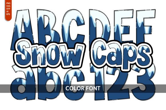 Snow Caps: The Playful Display Font for Creative Projects