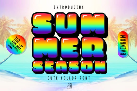 Summer Season Rainbow: Inject Playful Energy into Your Projects