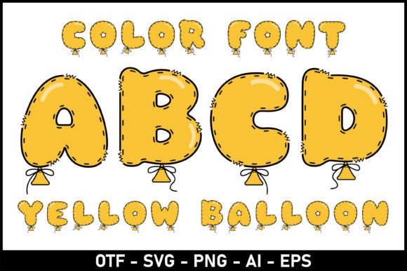 Yellow Baloon: A Creative Font for Playful Designs